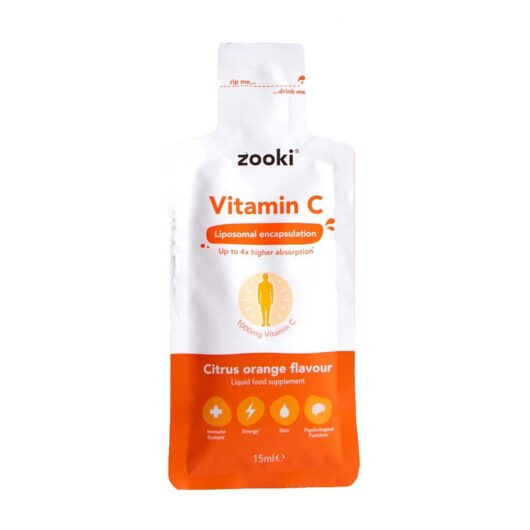 Zooki Liposomal Vitamin C 1,000Mg, Citrus Orange Flavour - 1X15Ml Liquid Sachets