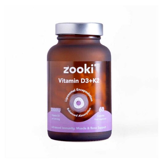Zooki Liposomal Vitamin D3+K2 3000Iu Capsules - 30 Day Supply